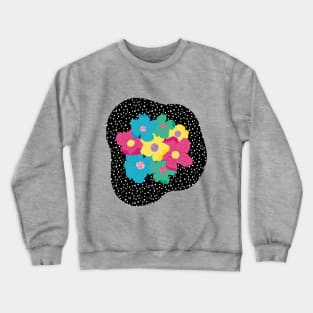 Spots and Flowers Blob Crewneck Sweatshirt